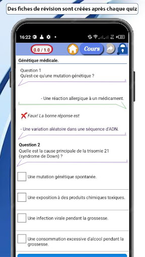 Android application Genetics Course screenshort