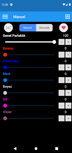 Android application Aquareef X screenshort