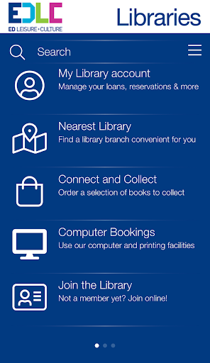 Android application East Dunbartonshire Libraries screenshort