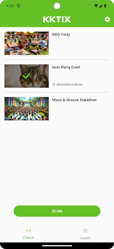 Android application KKTIX Manager screenshort