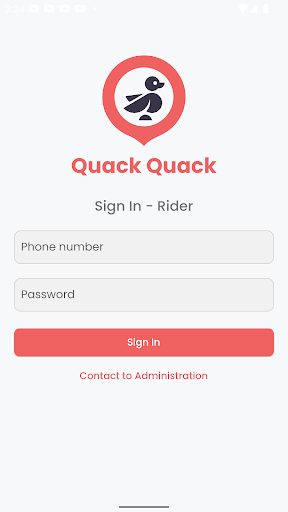 Android application QuackQuack - Rider screenshort