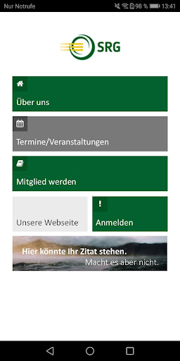 Android application SRG Mitglieder-App screenshort