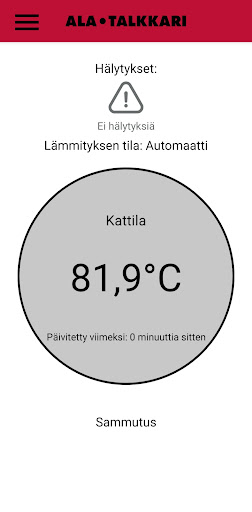 Android application Ala-Talkkari App screenshort