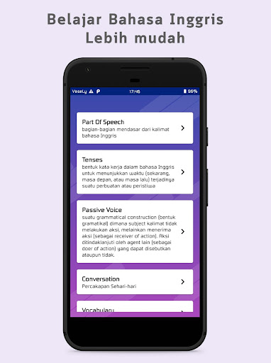 Android application Belajar Bahasa Inggris & Kuis screenshort