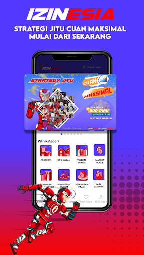 Android application Izinesia screenshort