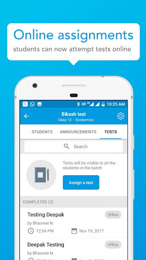 Android application Coaching Linet screenshort