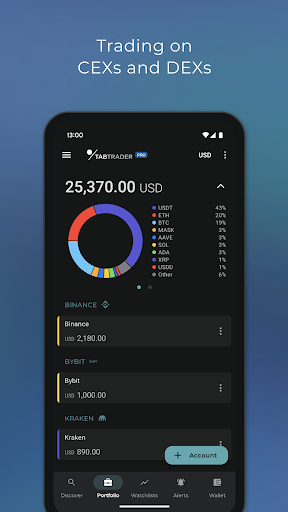 TabTrader Buy & Trade Bitcoin Screen 2