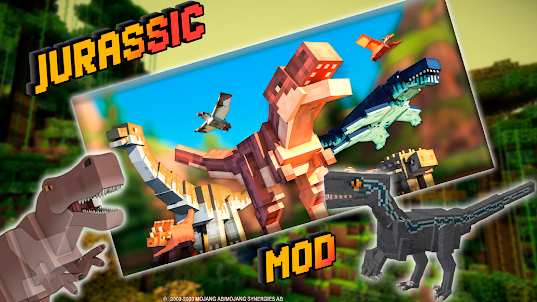 Dinosaurs Jurassic Mods MCPE