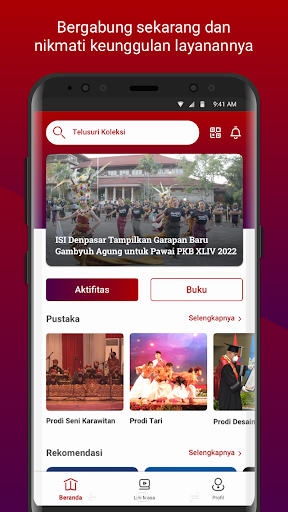 ISI Denpasar Digital Library Screen 2