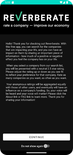 Android application Reverberate screenshort