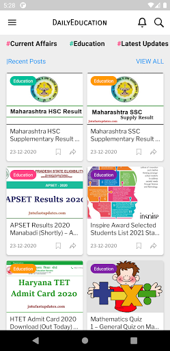 DailyEducation.in • Jobs,Notif Screen 2