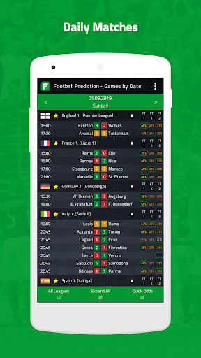 Android application Football Prediction screenshort