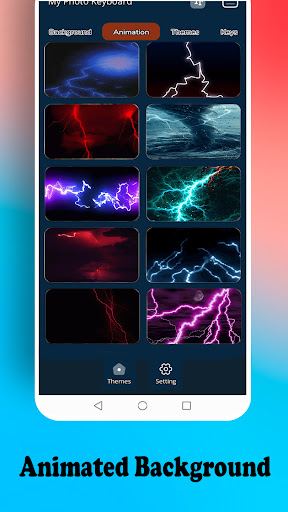 Neon Lightning Keyboard Screen 2