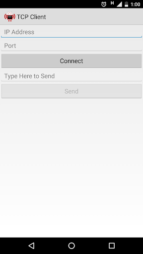 Android application TCP Client screenshort