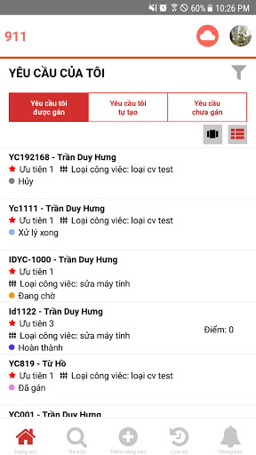 Android application Nine11 screenshort