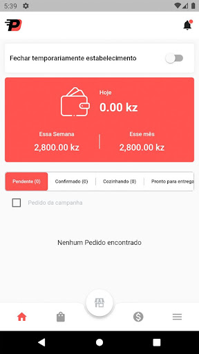 Android application PITEU - Estabelecimento screenshort