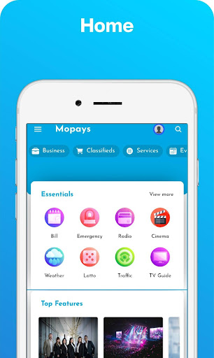 Android application MOPAYS screenshort