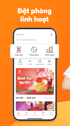 Android application Go2Joy - Hourly Booking App screenshort