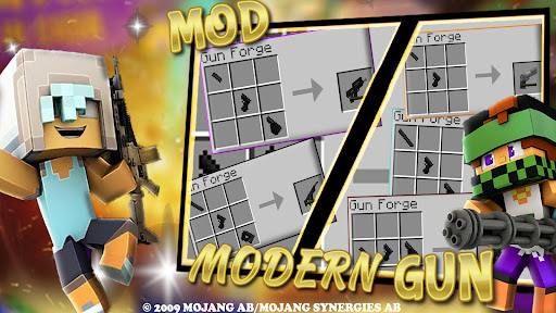 Modern Guns Mod Weapons MCPE