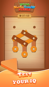 Wood Nuts & Screw Puzzle