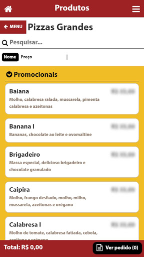 Casa da Pizza App Screen 2