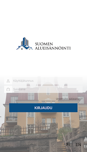 Android application Alueisännöinti screenshort