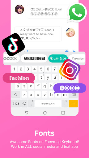 Facemoji Emoji Keyboard:Emoji Keyboard,Theme,Font  APK screenshots 4