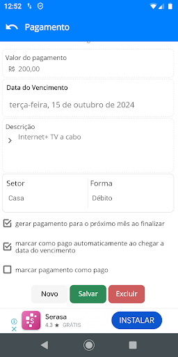 Conta em Dia Screenshot