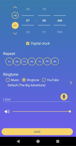 Alarm Clock to Wake up well Screen 2