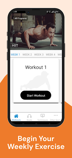 Screenshot of HIIT High Intensity Intervals