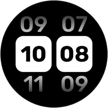 Android application WES20 - TopBottom Watch Face screenshort