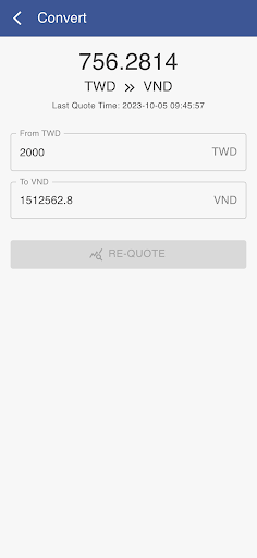 VND to TWD Screen 3