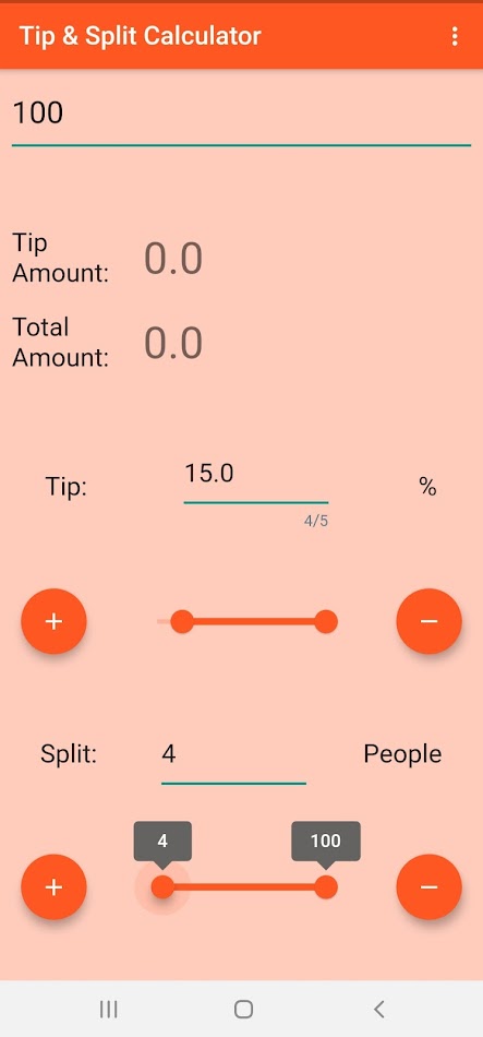 #3. Tip and Split Calculator (Android) Podle: MaxineAttobrah