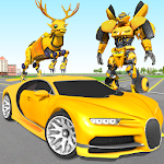 Cover Image of Скачать Робот-олень автомобильная игра - игры-трансформеры роботов 1.0.7 APK