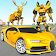 Deer Robot Car Game - Robot Transforming Games icon