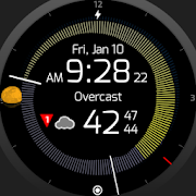 SkyHalo Weather Forecast Watch Face for Wear OS
