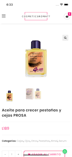 Cosmetics Romatt Screen 3