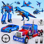 Cover Image of 下载 Police Truck Robot Game – Dino  APK