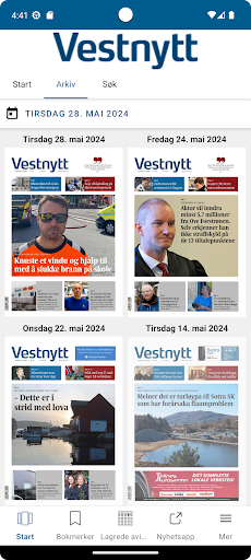 Android application Vestnytt eAvis screenshort