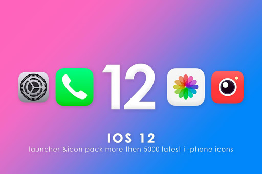 Android application I,OS 12 Launcher & Icon Pack screenshort