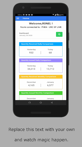 Android application AMOA screenshort