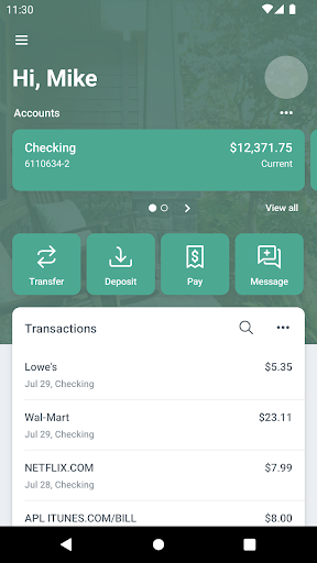 The First Bank Mobile Screen 2