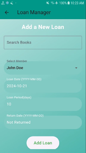 library management offline screenshot 2