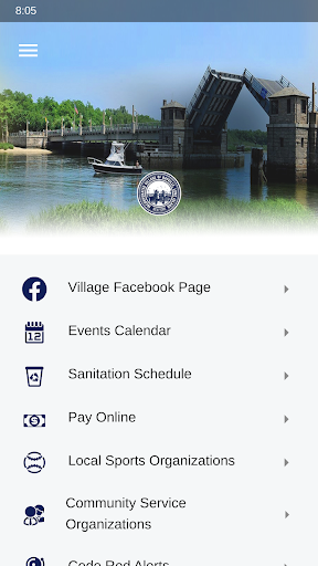 Android application MyBayville screenshort