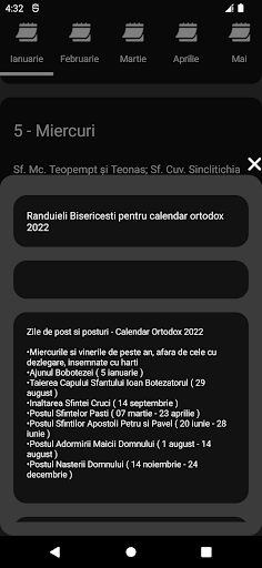 Calendar Ortodox Screen 3