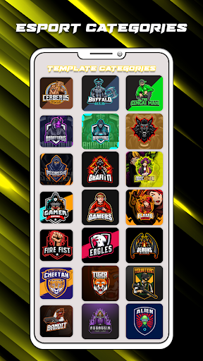 Android application Esport Logo Maker -Gaming Logo screenshort