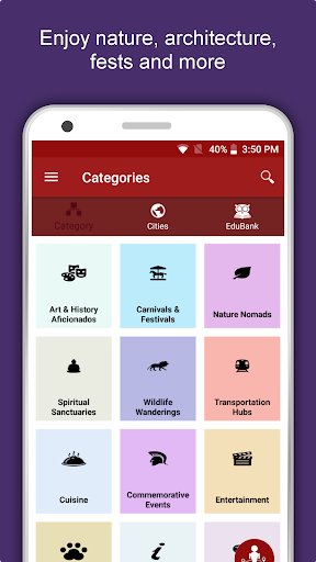 Android application Greenland Travel & Explore, Of screenshort