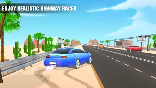 Highway Speed Racer Burn Road