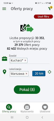 Android application ePraca screenshort
