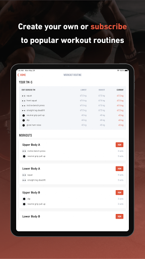 Screenshot of Hardy: smart workout routines